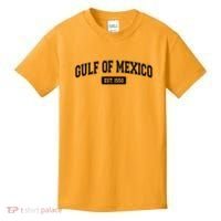 Sporty Varsity Style Gulf of Mexico EST 1550 Kids T-Shirt thumb 0