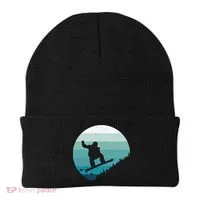 Snowboard Vintage Snowboarder Snow Winter Snowboarding Gift Pullover Beanie thumb 0