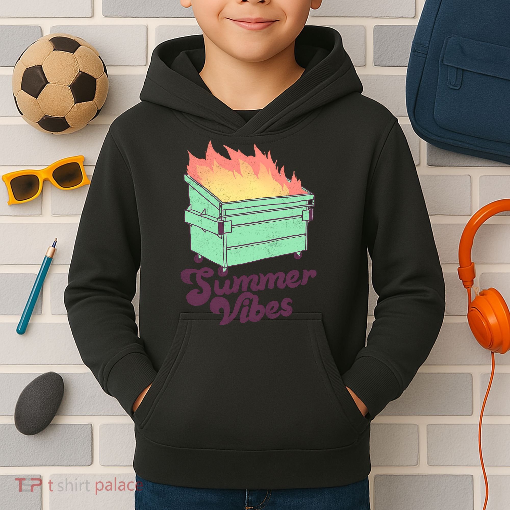Summer Vibes Kids Hoodie