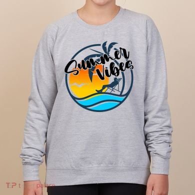 Summer Vibes Sunset Beach Tropical Women's Sweatshirt