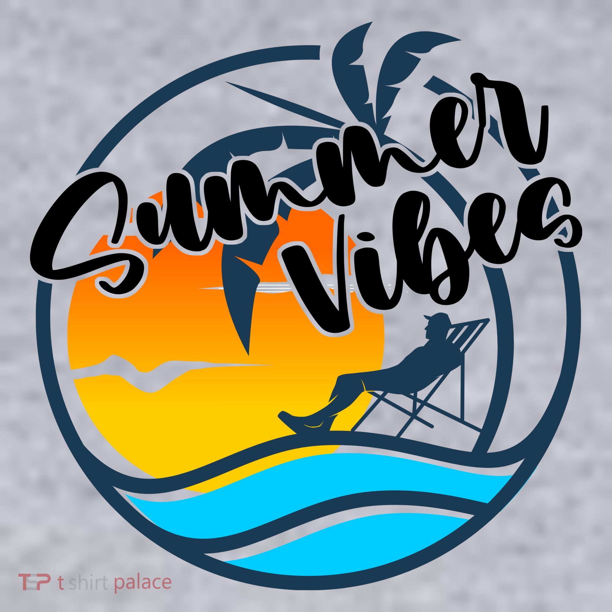Summer Vibes Sunset Beach Tropical Women's Sweatshirt