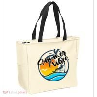 Summer Vibes Sunset Beach Tropical Tote Bag thumb 2