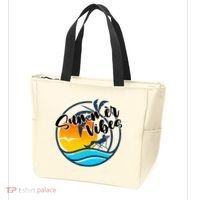 Summer Vibes Sunset Beach Tropical Tote Bag thumb 3