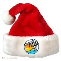 Summer Vibes Sunset Beach Tropical Santa Hat thumb 0