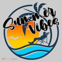Summer Vibes Sunset Beach Tropical Tie-Dye T-Shirt thumb 2
