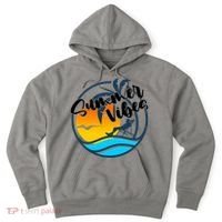 Summer Vibes Sunset Beach Tropical Hoodie thumb 0