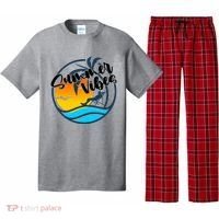 Summer Vibes Sunset Beach Tropical Pajama Set thumb 0
