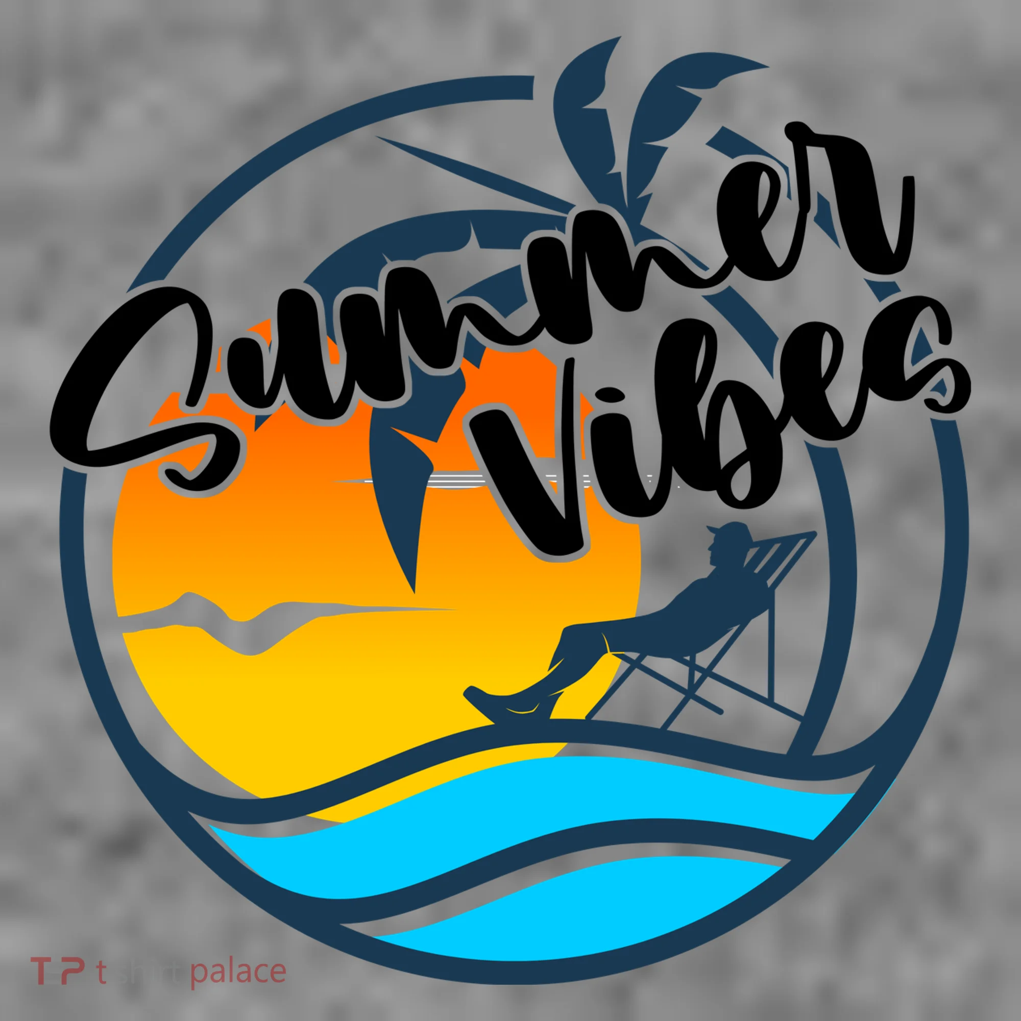 Summer Vibes Sunset Beach Tropical Women's Hoodie