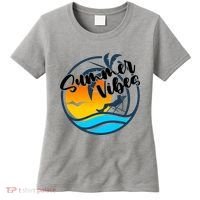 Summer Vibes Sunset Beach Tropical Women's T-Shirt thumb 0