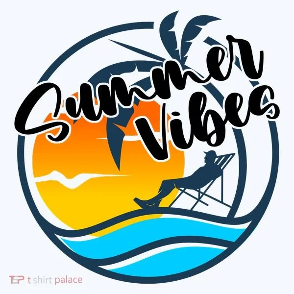 Summer Vibes Sunset Beach Tropical Bucket Hat