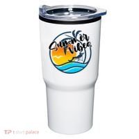 Summer Vibes Sunset Beach Tropical Tumbler thumb 0