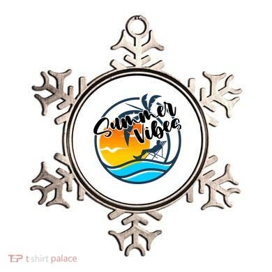 Summer Vibes Sunset Beach Tropical Ornament