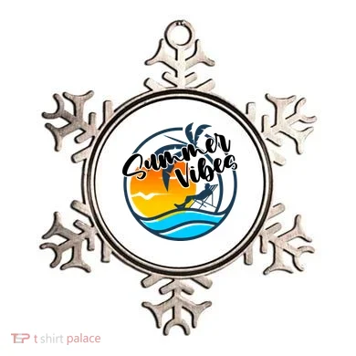 Summer Vibes Sunset Beach Tropical Ornament