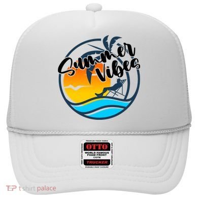 Summer Vibes Sunset Beach Tropical Hat