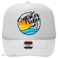 Summer Vibes Sunset Beach Tropical Hat thumb 0
