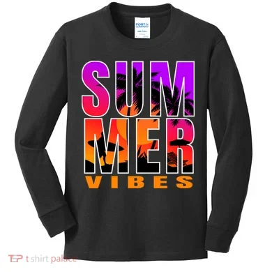 Summer Vibes Kids Long Sleeve Shirt