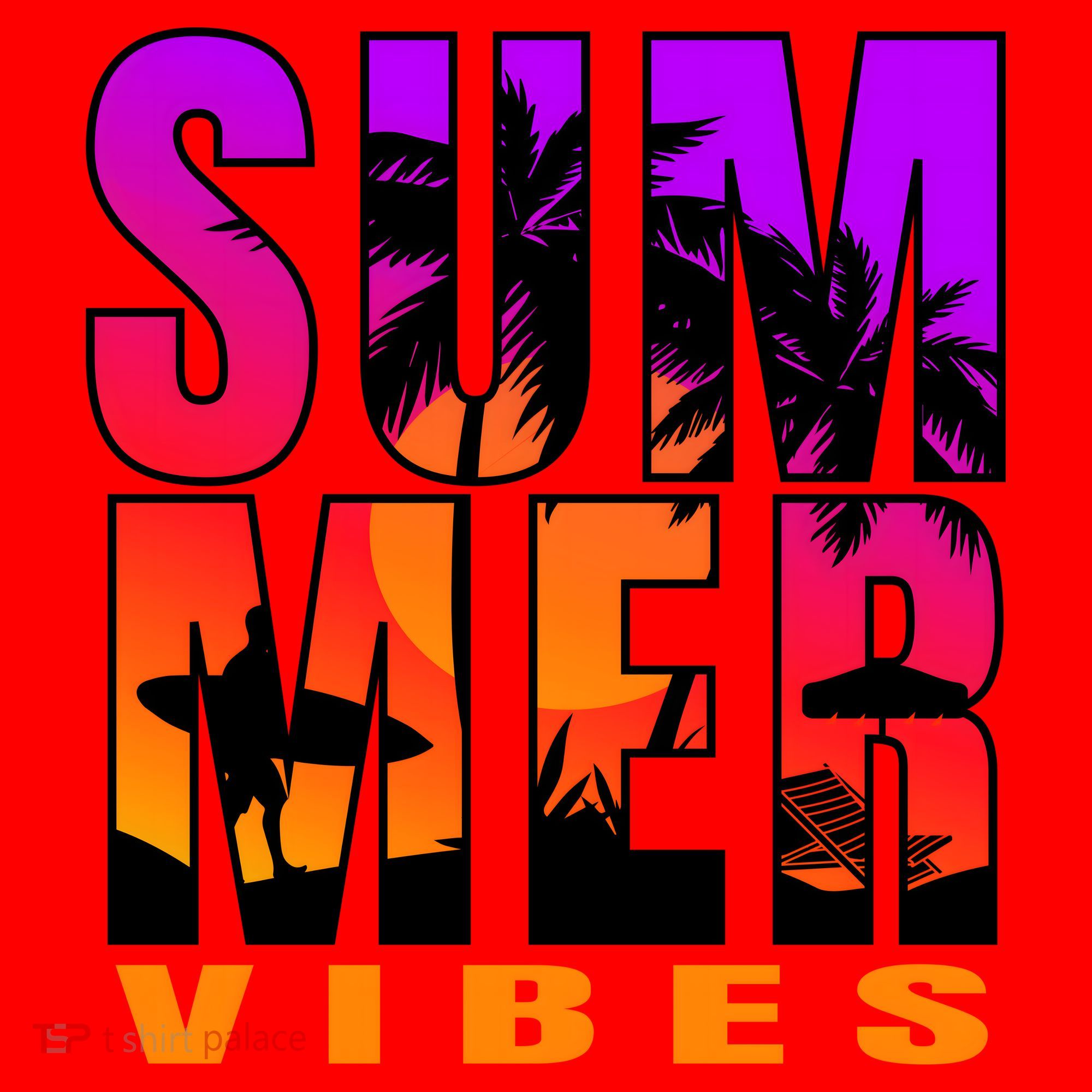 Summer Vibes Santa Hat