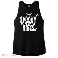 Spooky Vibes Skull Halloween Ladies PosiCharge Tri-Blend Wicking Tank thumb 0