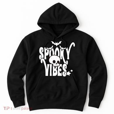 Spooky Vibes Skull Halloween Hoodie