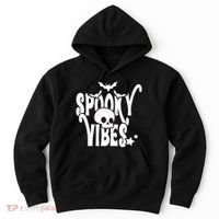 Spooky Vibes Skull Halloween Hoodie thumb 0