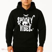 Spooky Vibes Skull Halloween Hoodie thumb 2