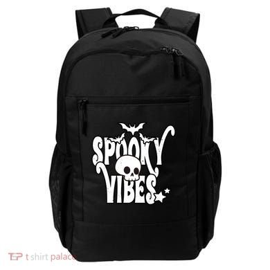 Spooky Vibes Skull Halloween Backpack
