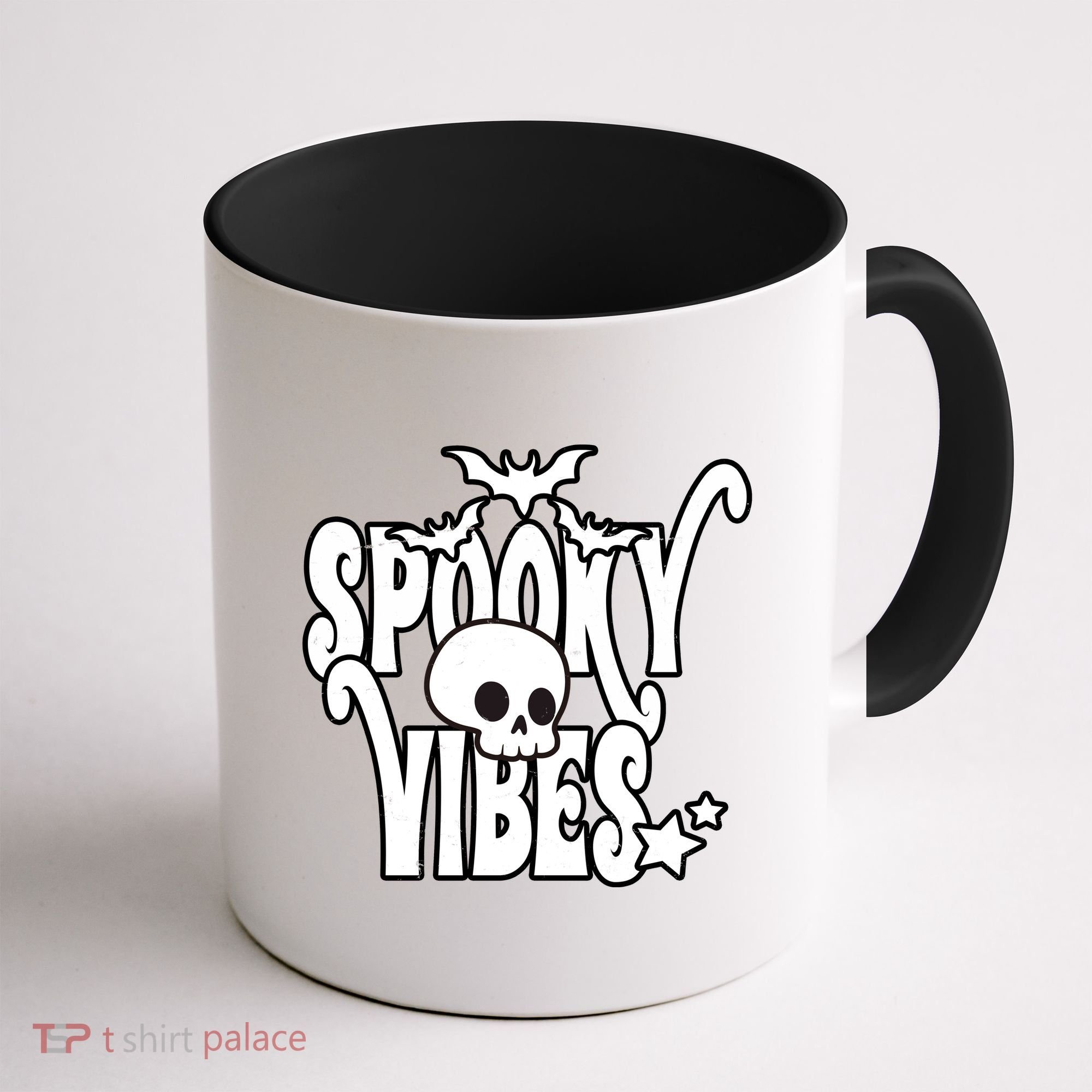 Spooky Vibes Skull Halloween Coffee Mug