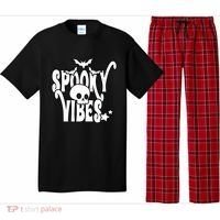 Spooky Vibes Skull Halloween Pajama Set thumb 0