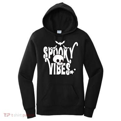 Spooky Vibes Skull Halloween Women's Hoodie