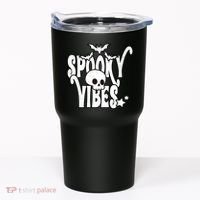 Spooky Vibes Skull Halloween Tumbler thumb 0