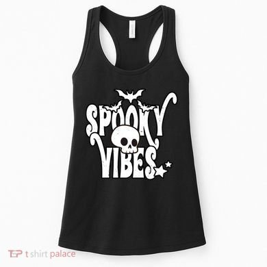 Spooky Vibes Skull Halloween Women's Tank Top