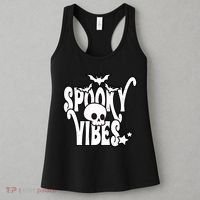 Spooky Vibes Skull Halloween Women's Tank Top thumb 3