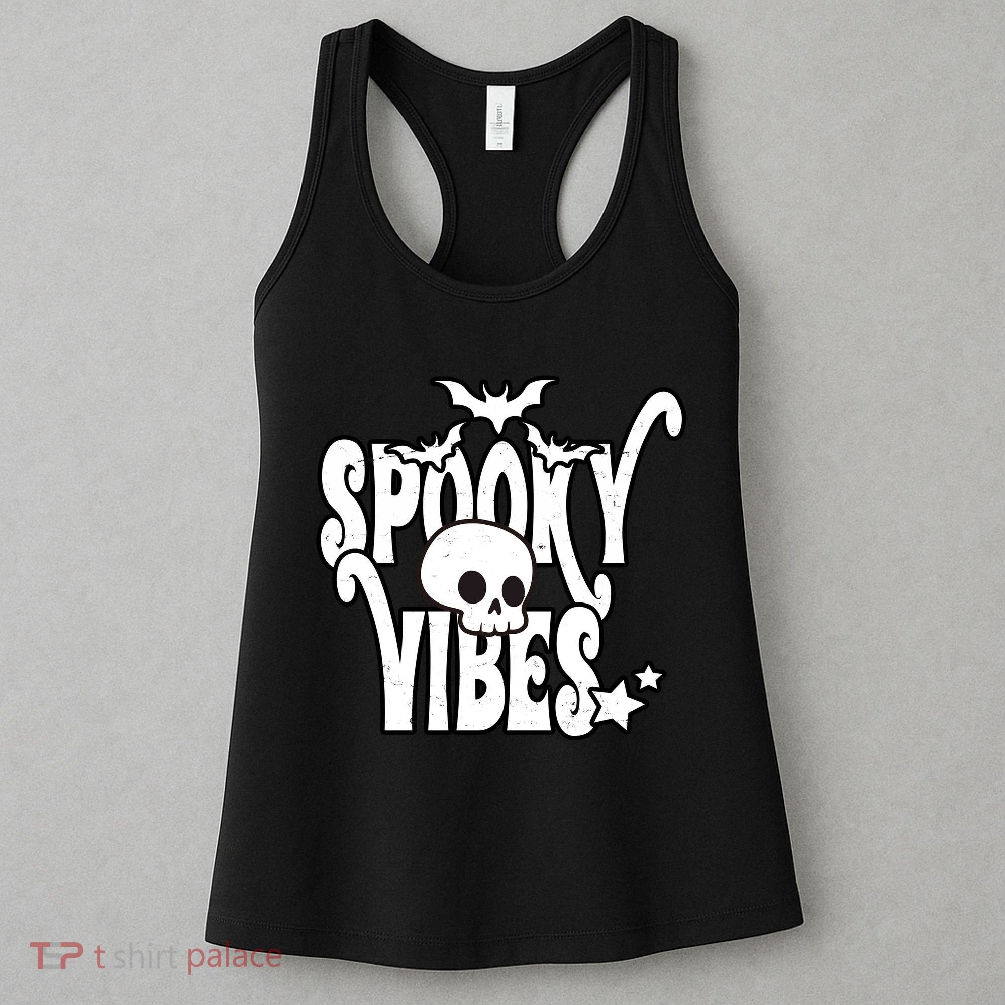 Spooky Vibes Skull Halloween Women's Tank Top