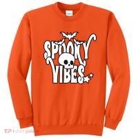 Spooky Vibes Skull Halloween Sweatshirt thumb 0