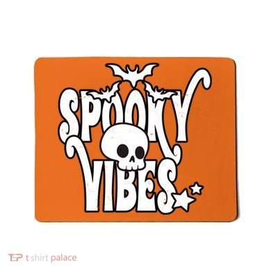 Spooky Vibes Skull Halloween Mousepad