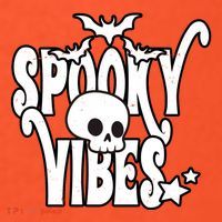 Spooky Vibes Skull Halloween Baby Bodysuit thumb 2