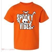 Spooky Vibes Skull Halloween Toddler T-Shirt thumb 0