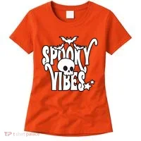 Spooky Vibes Skull Halloween Women's T-Shirt thumb 0