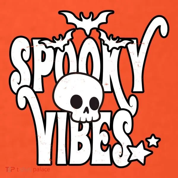 Spooky Vibes Skull Halloween Women's T-Shirt