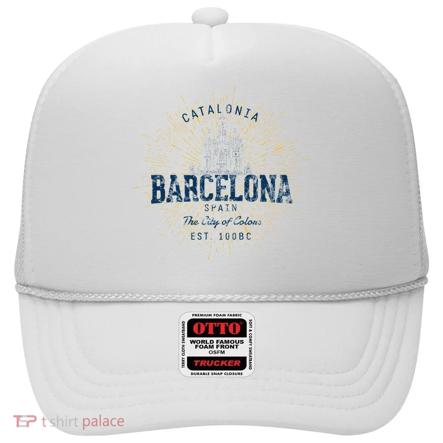 Spain Vacation Souvenir Vintage Barcelona Hat