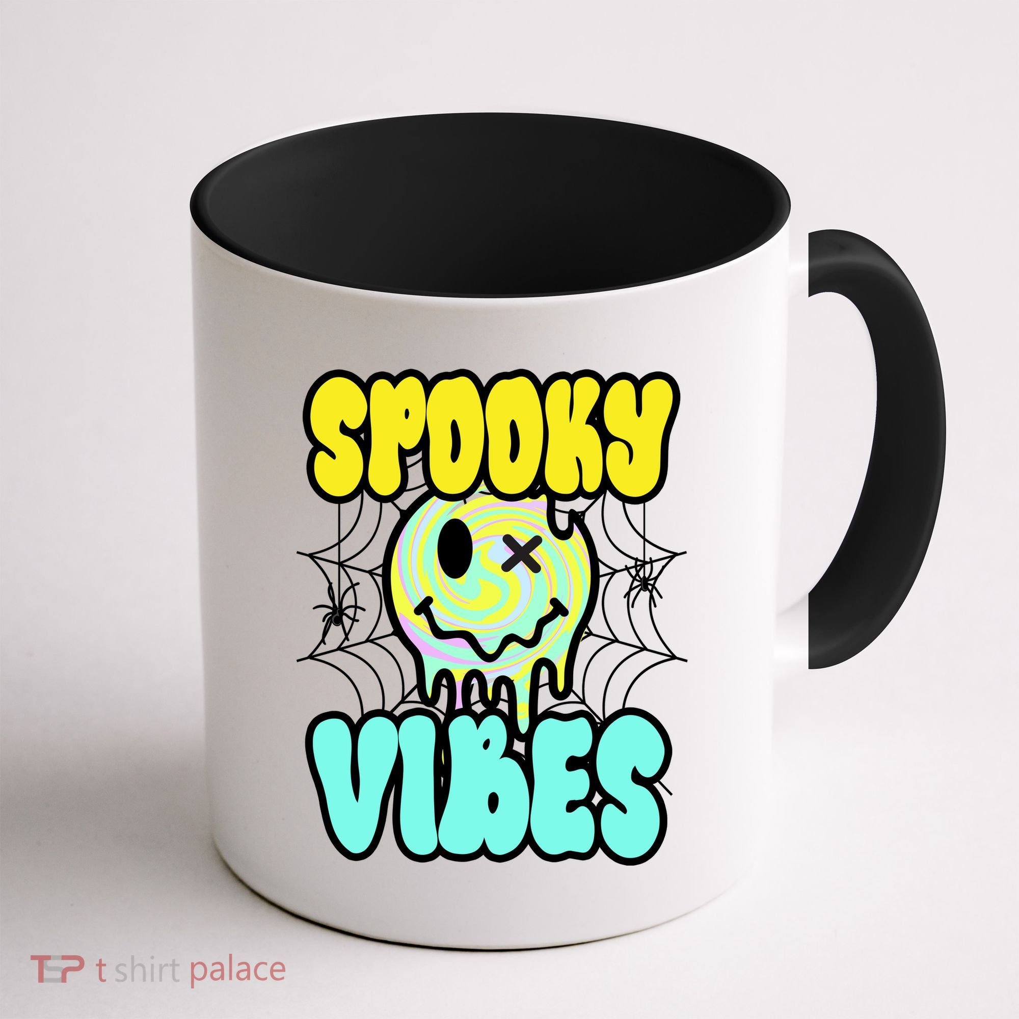 Spooky Vibes Smile Face Halloween Coffee Mug