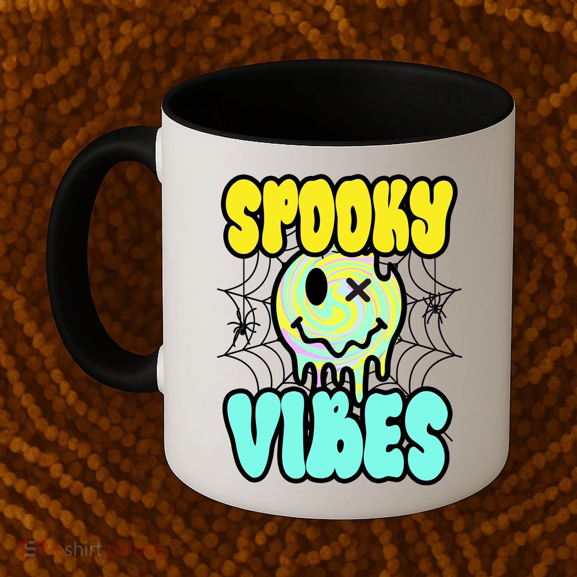 Spooky Vibes Smile Face Halloween Coffee Mug
