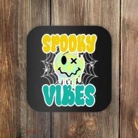 Spooky Vibes Smile Face Halloween Coaster thumb 0