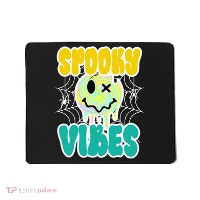 Spooky Vibes Smile Face Halloween Mousepad