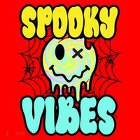 Spooky Vibes Smile Face Halloween Santa Hat thumb 1