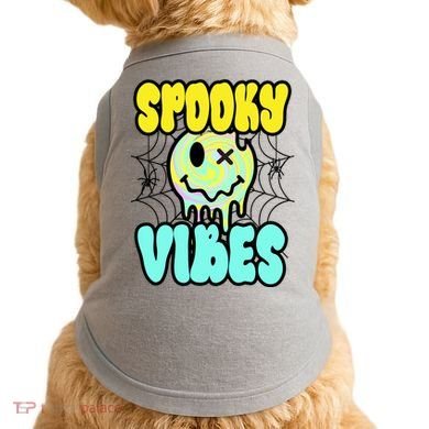 Spooky Vibes Smile Face Halloween Doggie Tank