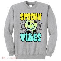 Spooky Vibes Smile Face Halloween Sweatshirt thumb 0