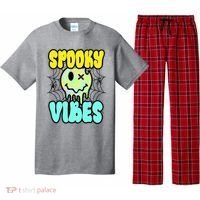 Spooky Vibes Smile Face Halloween Pajama Set thumb 0