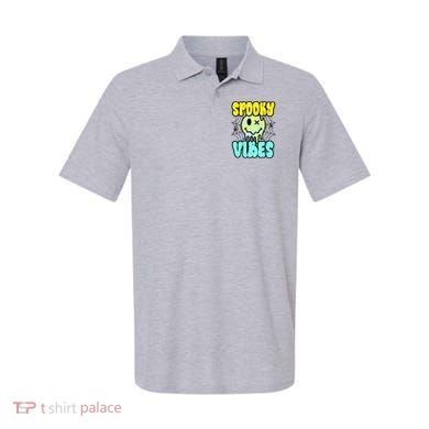 Spooky Vibes Smile Face Halloween Polo