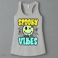 Spooky Vibes Smile Face Halloween Women's Tank Top thumb 3